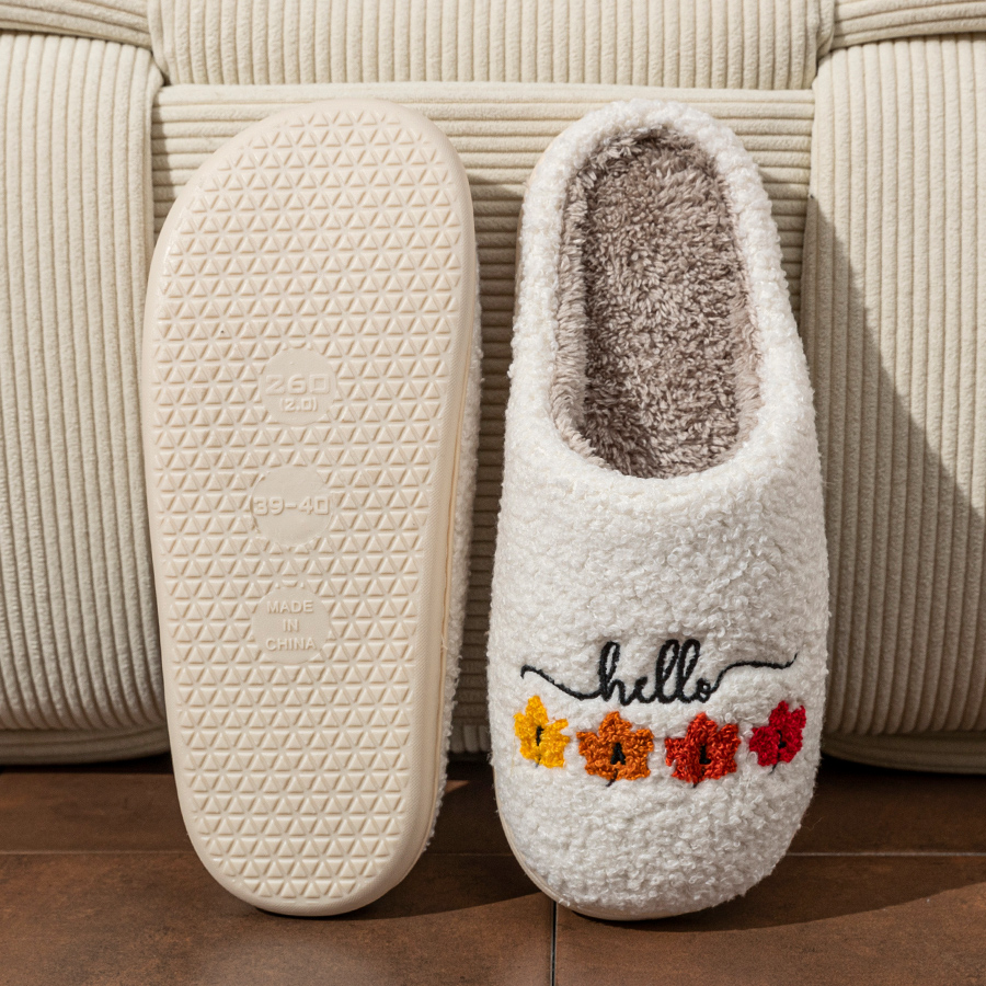 Sewing Fabric - Winter Women's Slippers Indoor Soft Breathable
