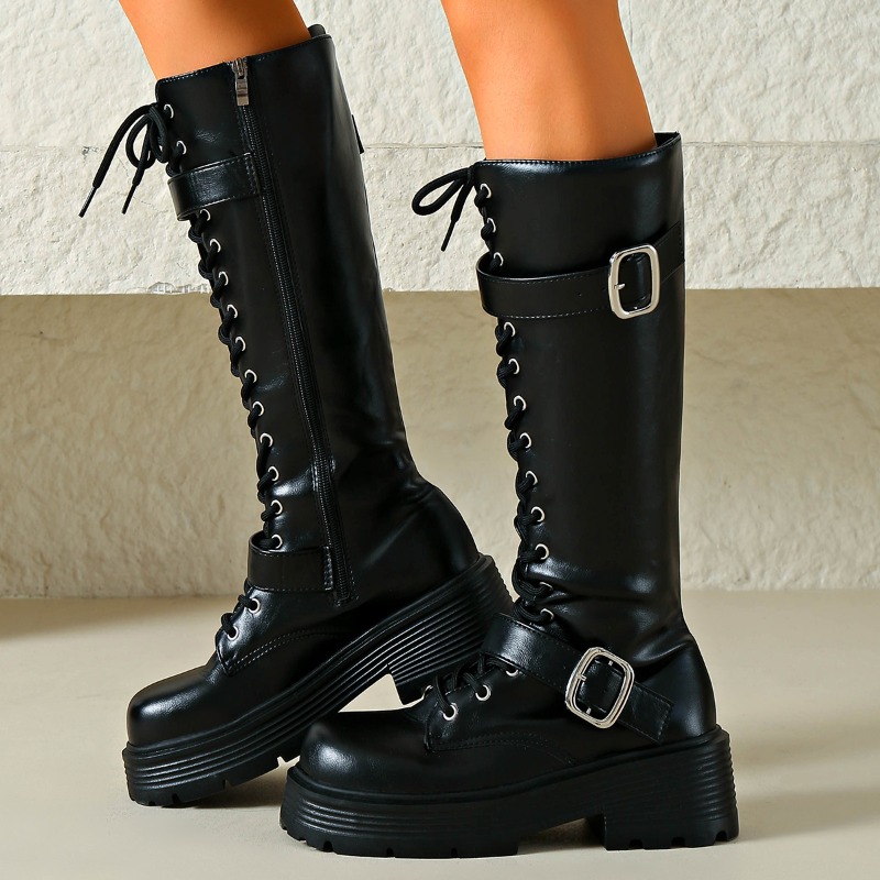 Platform Chunky Sole Women Kne - огляд і ціна Sewing Garment