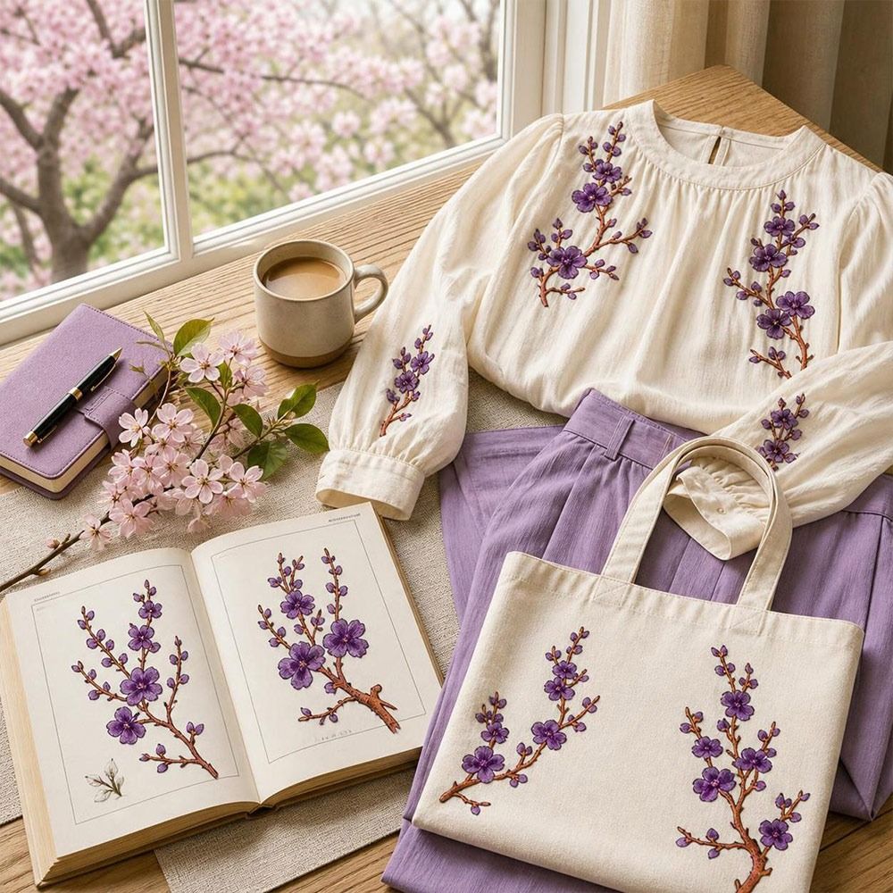 DIY Cherry Blossom Iron On Pat - огляд і ціна Sewing Textiles