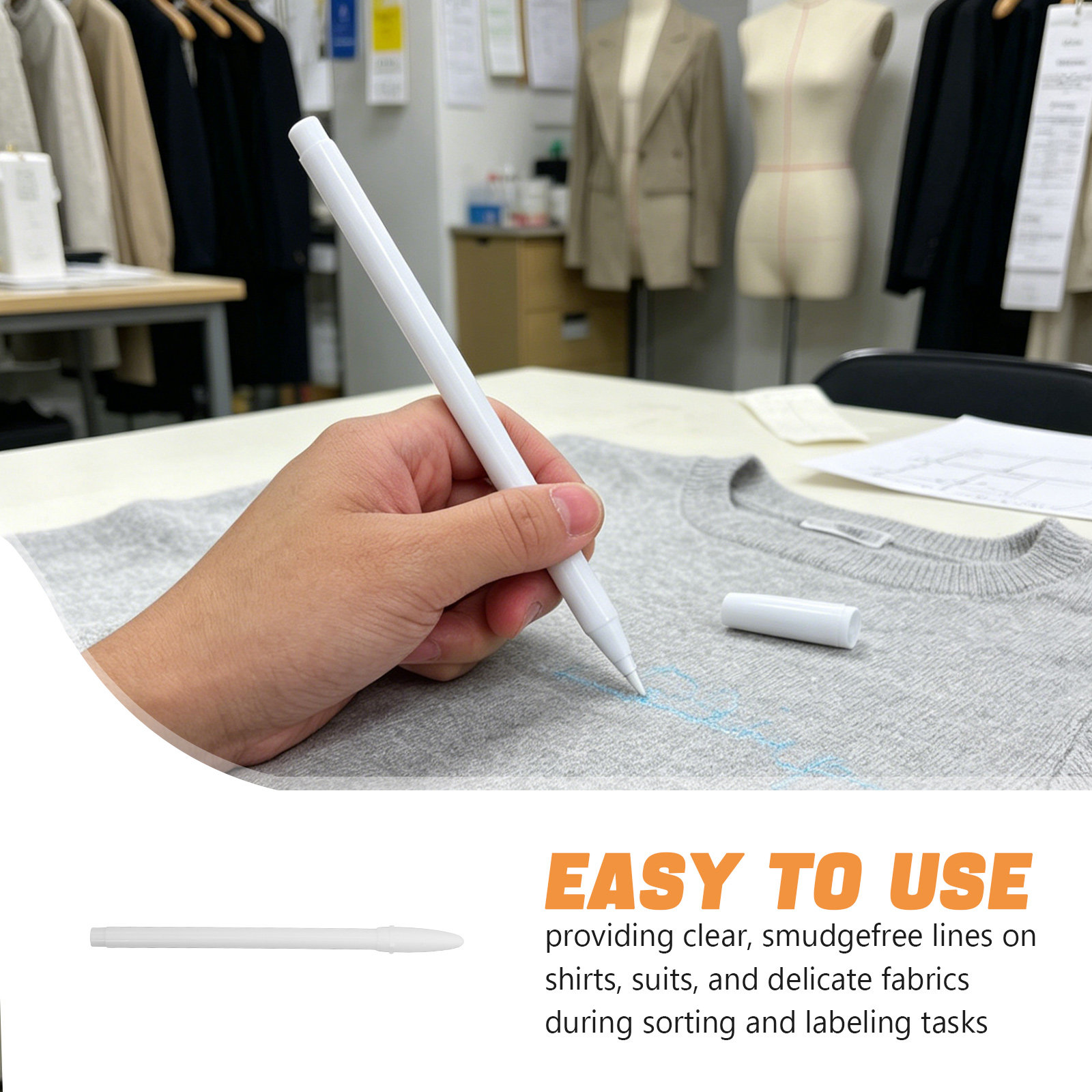10Pcs Water Erasable Fabric Ma - огляд і ціна Sewing Label