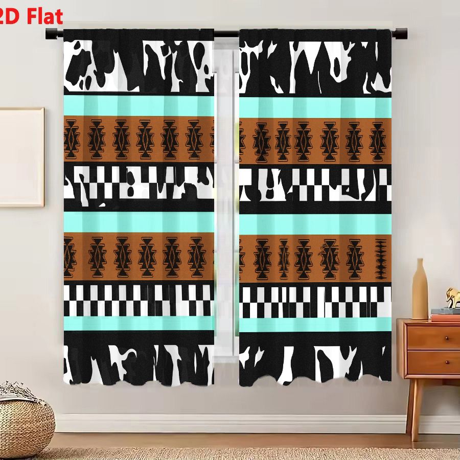 2Pcs Curtains 2D Flat Geometri - огляд і ціна Century Textile & Sewing Supply Online Shopping