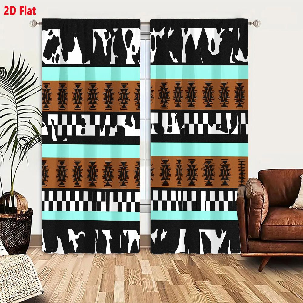 2Pcs Curtains 2D Flat Geometri - огляд і ціна Century Textile & Sewing Supply Online Shopping
