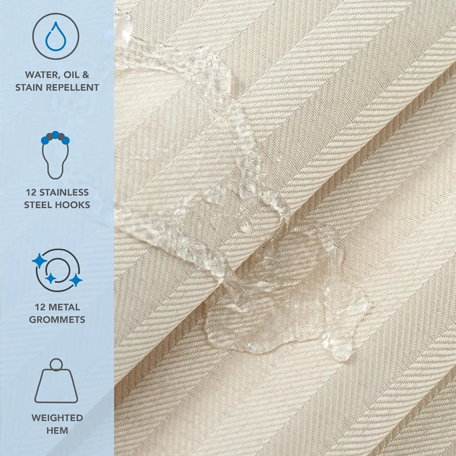 Arkwright Bulk Shower Curtain  - огляд і ціна Fabric Weight Set