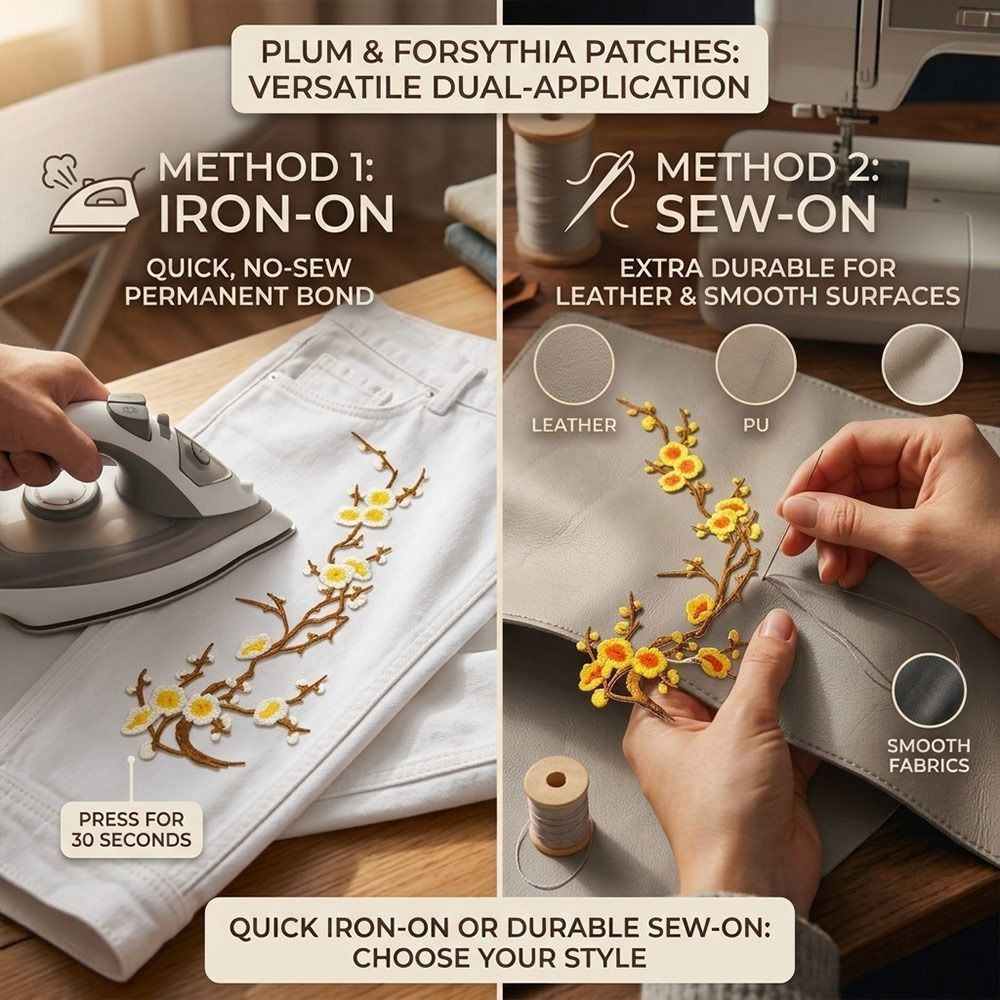 DIY Cherry Blossom Iron On Pat - огляд і ціна Sewing Textiles