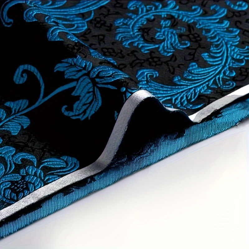 3D Blue Phoenix Tail Brocade F - огляд і ціна Sewing Fabric