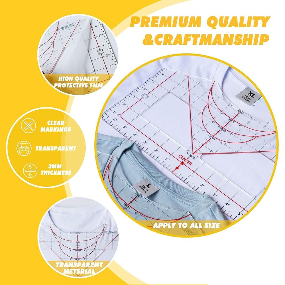 Tshirt Ruler Guide for Vinyl A - огляд і ціна Sewing Tt